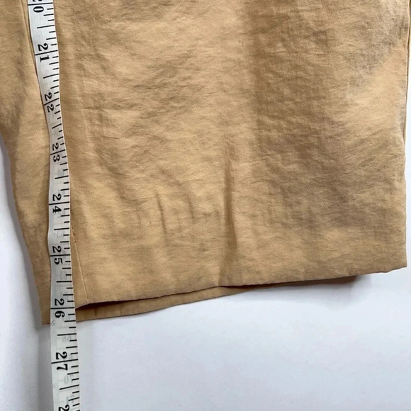 Madewell Tailored Tapered Pant Beige Tan High Rise Softdrape Elastic Waist 12 - Picture 12 of 12